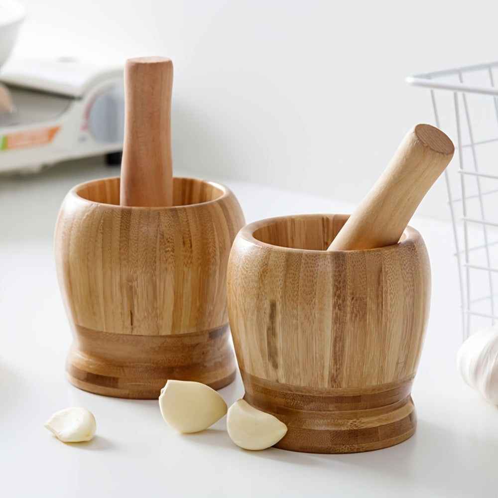 Garlic Crusher Grinding Bowl Food-Grade Multi-Functional Mortar for Garlic, Herbs & Pepper ¨C Easy to Clean Durable Kitchen Tool