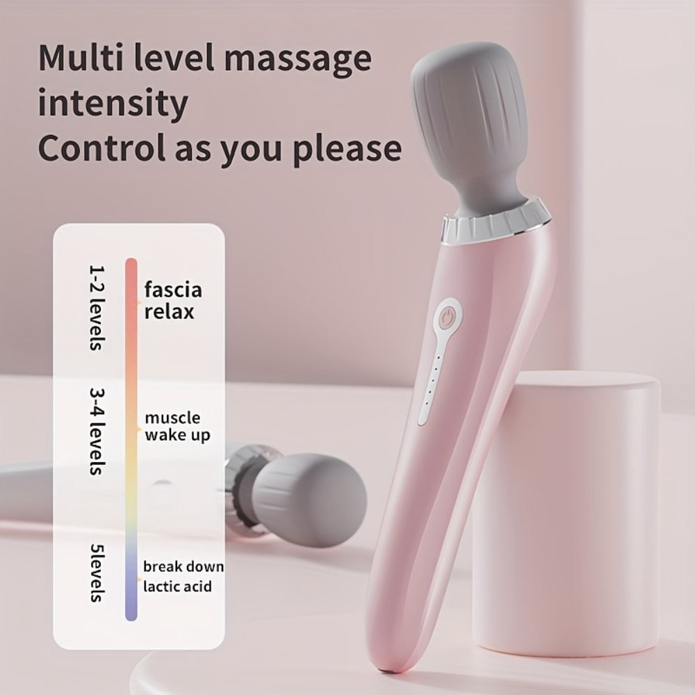 Handheld Massager for Neck Back & Legs ¨C 5-Speed USB Rechargeable Portable Body Massager with Long Battery Life, Compact Design, Perfect Relaxation Gift for Women Men Family
