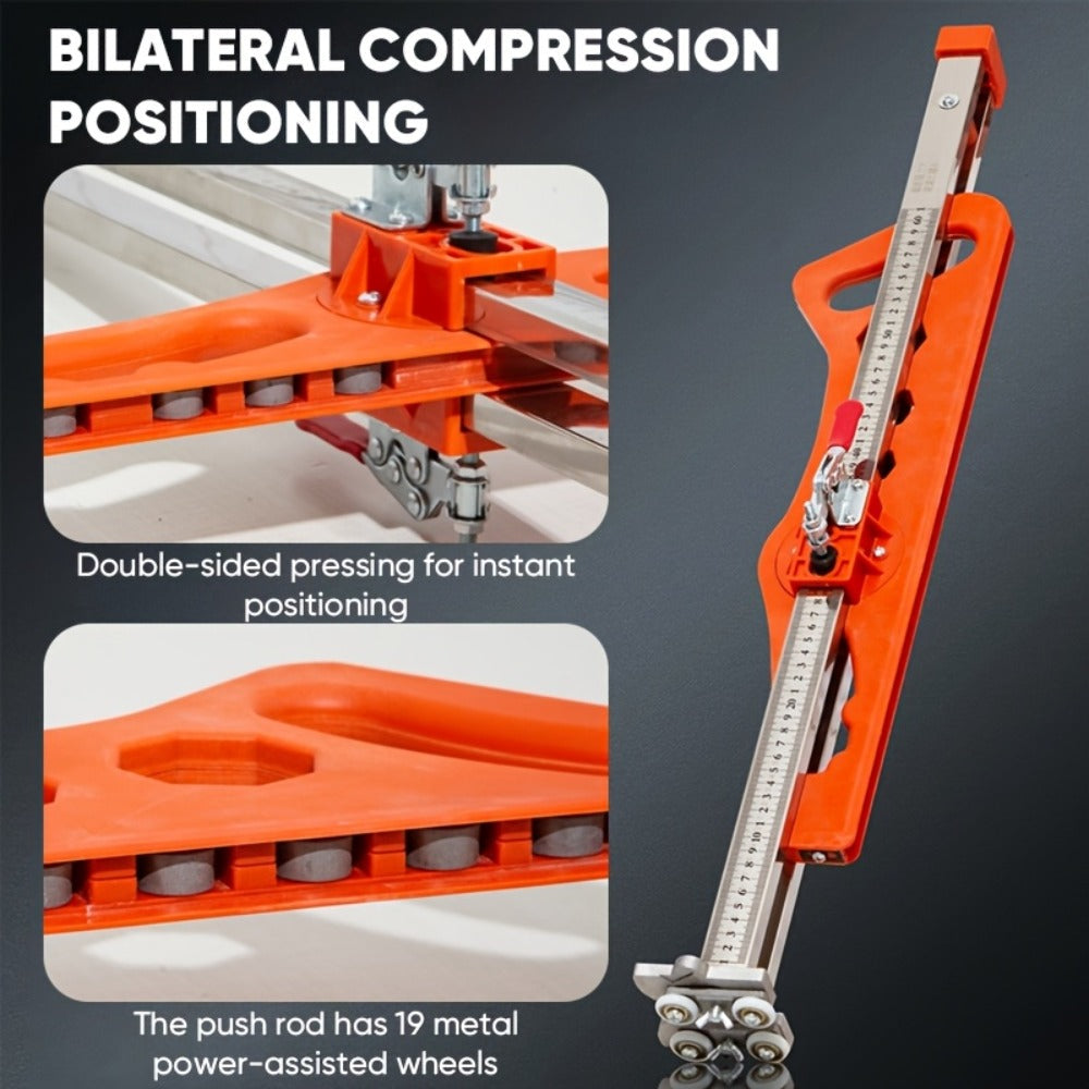 Drywall Scoring Knife 23-Wheel Foldable Gypsum Board Cutter with Adjustable Guide & Ergonomic Handle ¨C Manual Precision Cutting Tool for DIY Home Renovation Construction No Power Needed
