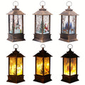 Christmas Lantern Candlestick Nightlight Set 3pcs ¨C Santa Snowman LED Table Decoration Light Battery Operated Holiday Home Decor