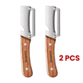 Fruit Peeling Knife Set 2pcs ¨C Heavy Duty Stainless Steel Pineapple Eye Remover & Sugar Cane Rind Cutter, Multi-Purpose Kitchen Prep Tool for Home Canning, Fruit Platters & Gift Baskets