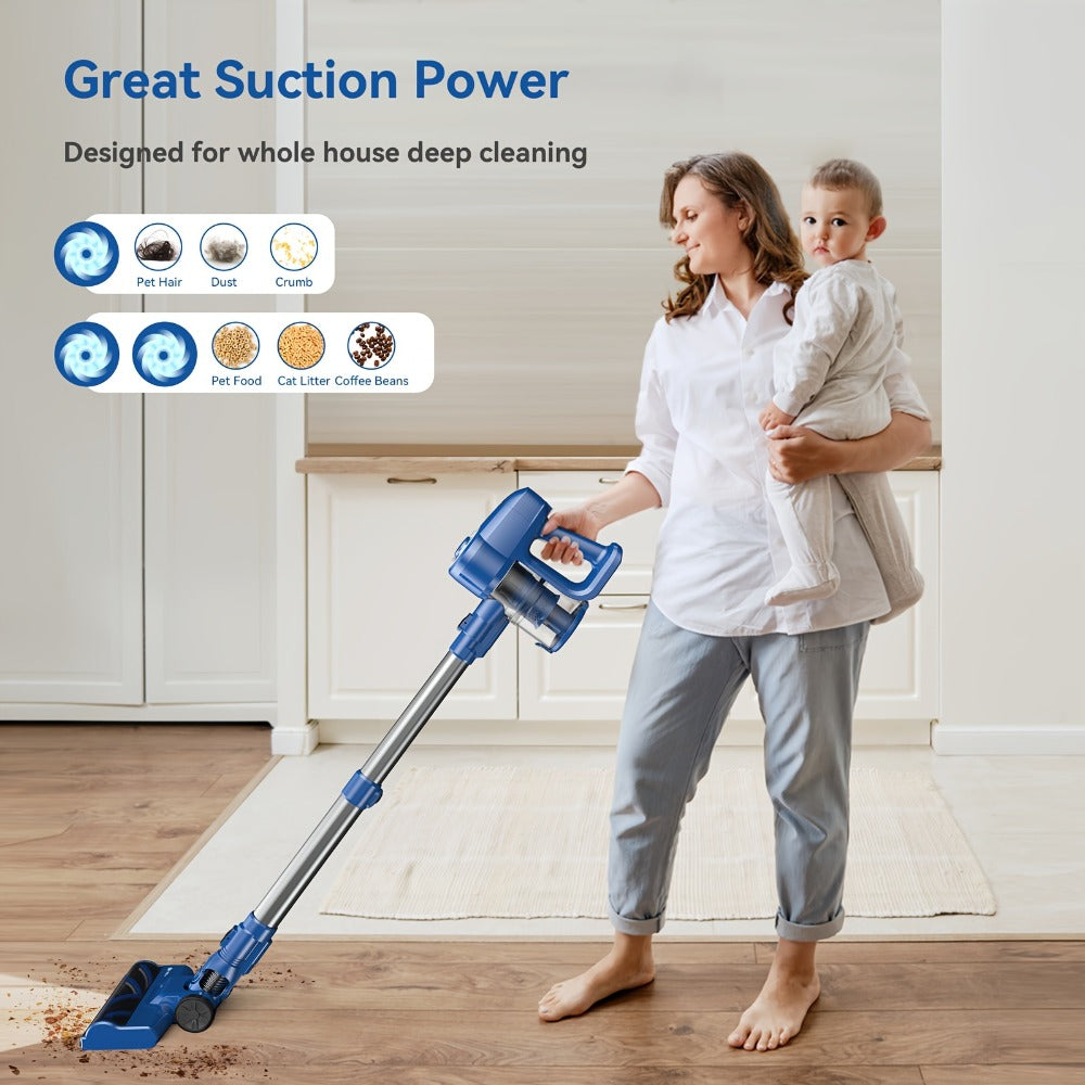Cordless Vacuum Cleaner Stick Vacuum ¨C MAX 70Kpa Suction, 45-Min Runtime, Anti-Tangle, 50.72oz Dust Cup, Rechargeable Wireless Vacuum for Hardwood Floor, Carpet & Pet Hair