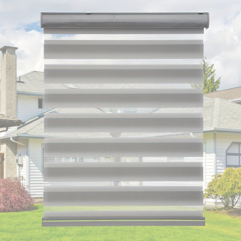 Cordless Zebra Blinds Double Layer Light Control Privacy Window Shades for Bedroom Living Room Office Easy Install Multiple Sizes