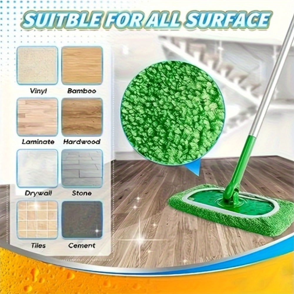 Washable Flat Mop Pads 15 Pack, Reusable Microfiber Replacement Pads for Flat Floor Mops, Wet & Dry Cleaning, Highly Absorbent Dirt & Water Trapping, Easy to Maintain ¨C Mop Not Included