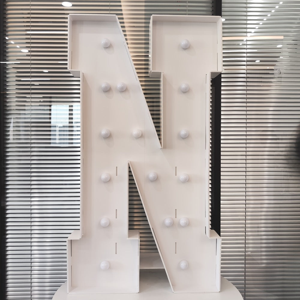 LED Letter Lights 4FT Tall Marquee Letter Lights A-Z Alphabet Light Up Letters with Cool White LED for Wedding, Birthday, Party, Proposal & Graduation Decor