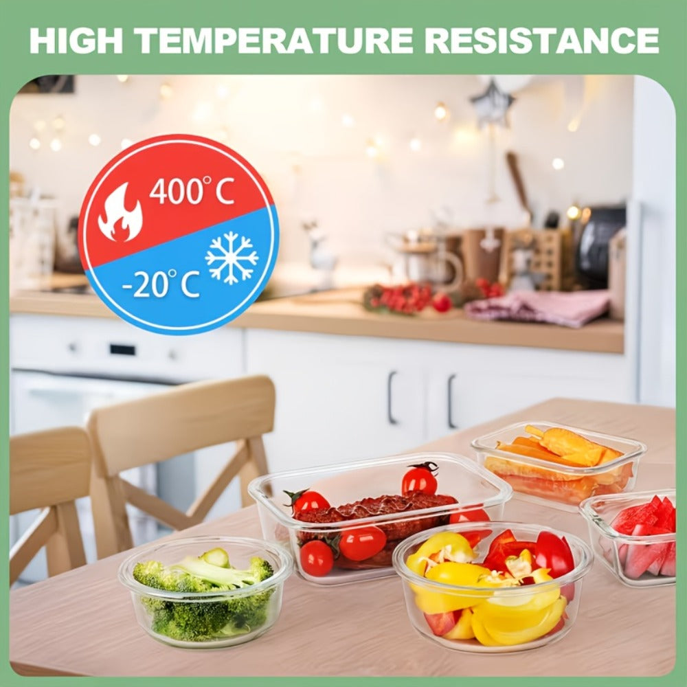 Glass Meal Prep Containers 24-Piece with Lids 12 Containers 12 Lids Leak-Proof Airtight Food Storage Microwave Oven Dishwasher Refrigerator Safe Bento Lunch Box Grey