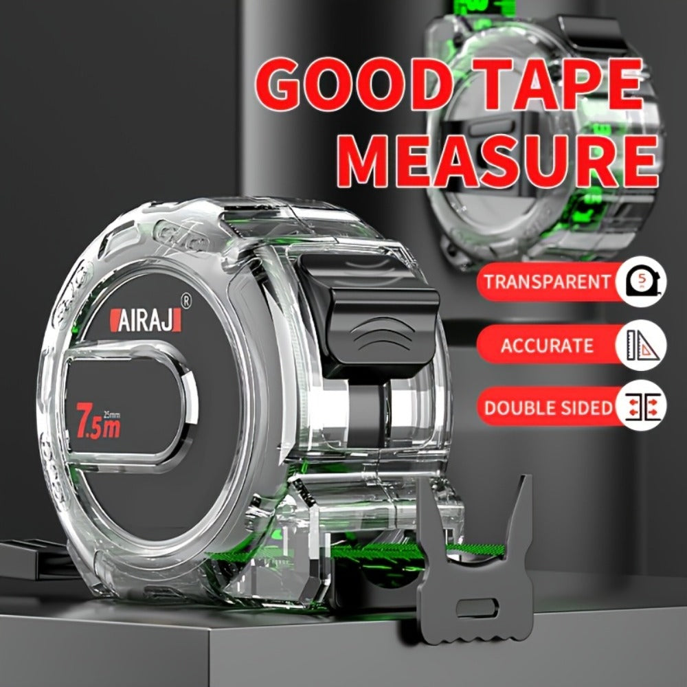Steel Tape Measure Heavy Duty Fluorescent Anti-Drop Durable Measuring Tape 5M 7M 10M with Wide Blade for Home Construction Woodworking DIY