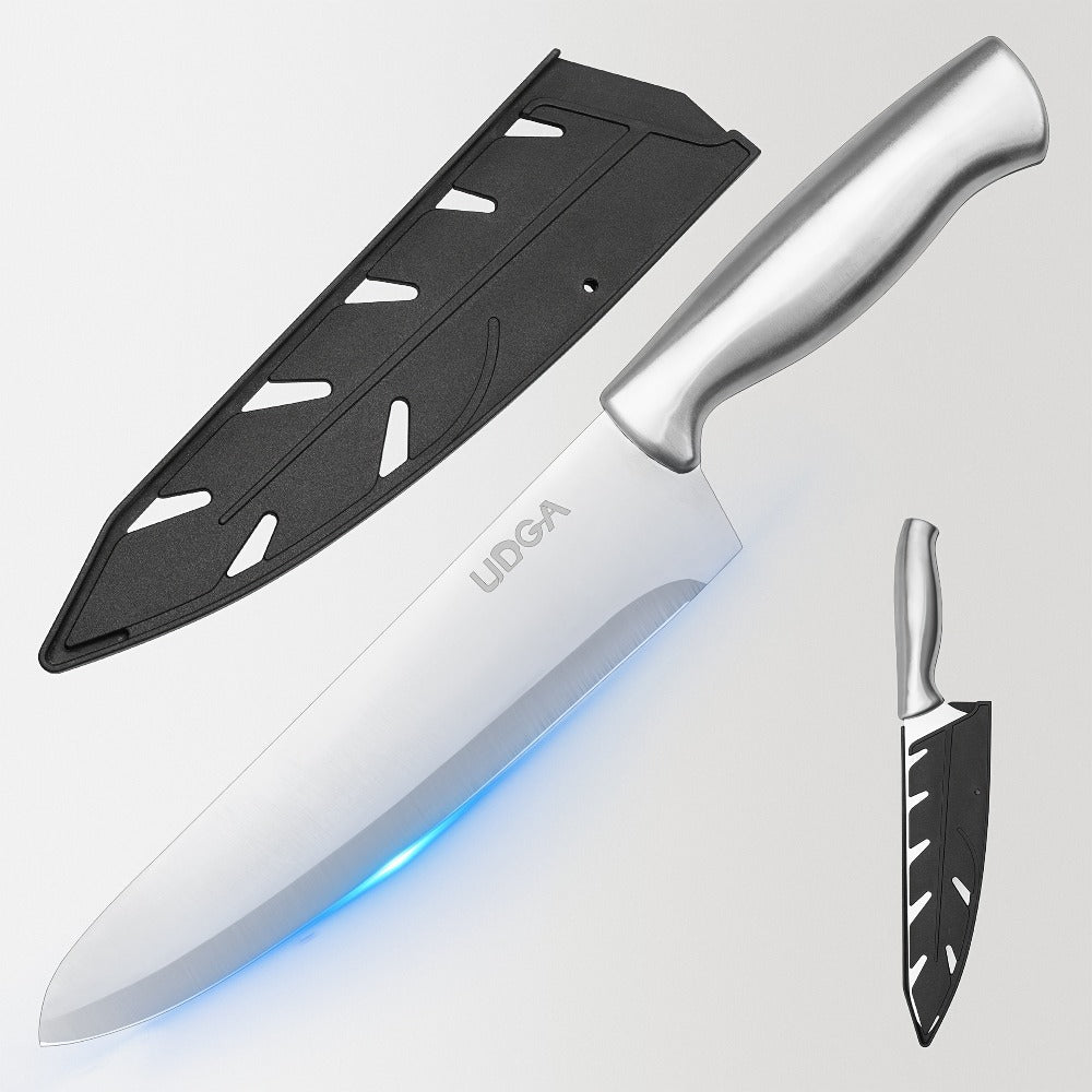Stainless Steel Kitchen Knife Set Chef Knife Damascus Black Knife Block
