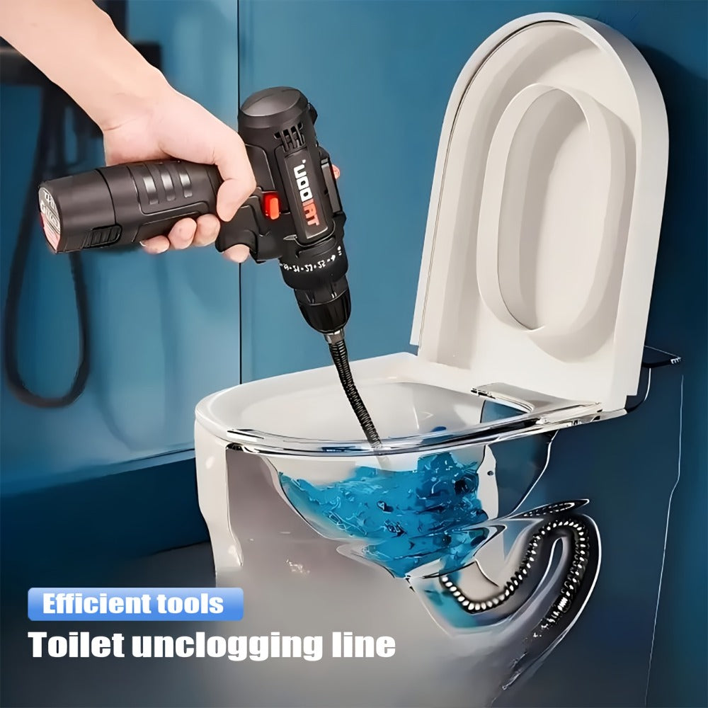 Drain Snake Pipe Unclogger 59 Inch Flexible Hair Clog Remover Tool for Sink, Toilet & Bathroom Drain ¨C Reusable Plumbing Snake Drain Cleaner, Easy to Use