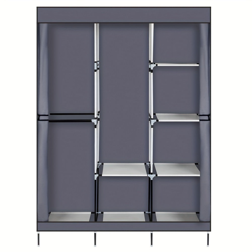 Portable Closet Wardrobe Organizer 71¡± Clothes Rack with Shelves, Freestanding Bedroom Storage Closet System
