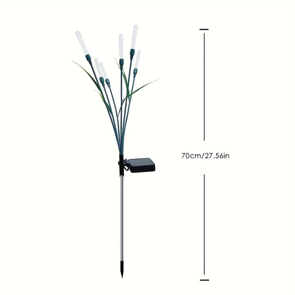 Solar Bubble Pathway Lights Outdoor 4 Pack ¨C IP44 Waterproof Acrylic Reed Stake Lights Auto On/Off Dusk to Dawn | Warm White Solar Powered LED for Garden, Yard, Driveway, Walkway & Patio Decor