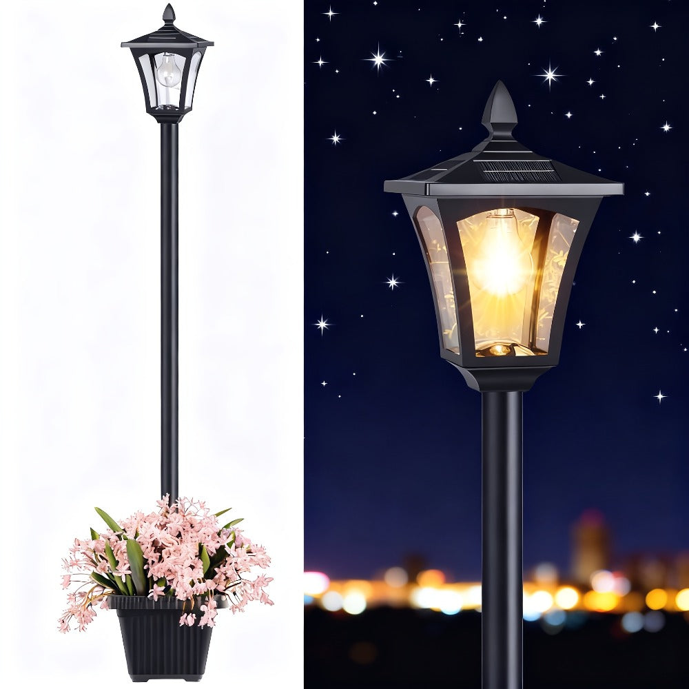 Solar Post Light Outdoor Garden Pathway Lamp IP44 Waterproof 60LM Warm White LED ¨C Solar Powered Landscape Stake Light for Yard Driveway Patio Walkway Christmas Holiday Decoration