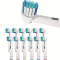 Replacement Toothbrush Heads Compatible with Oral-B Electric Toothbrush - 12 Pack Professional Brush Heads, Deep Clean Bristles, Plaque Removal, Fits Oral-B Pro, Vitality, CrossAction & Smart Series