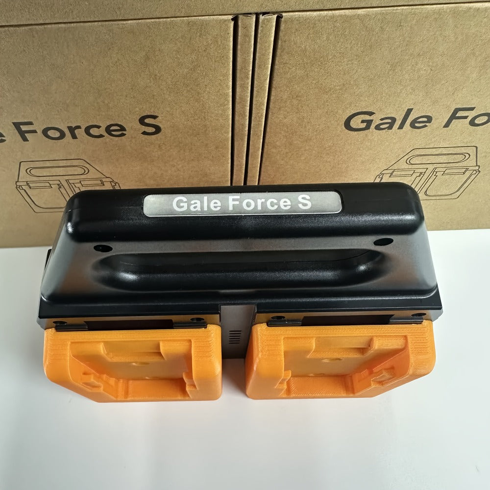DeWalt 18V 20V Battery Storage Rack ¨C 4-Port Portable Holder with Mounting Frames, Upgradeable Tool Hanger Organizer, Modular & Individually Assembled Battery Mount for Workshop & Jobsite