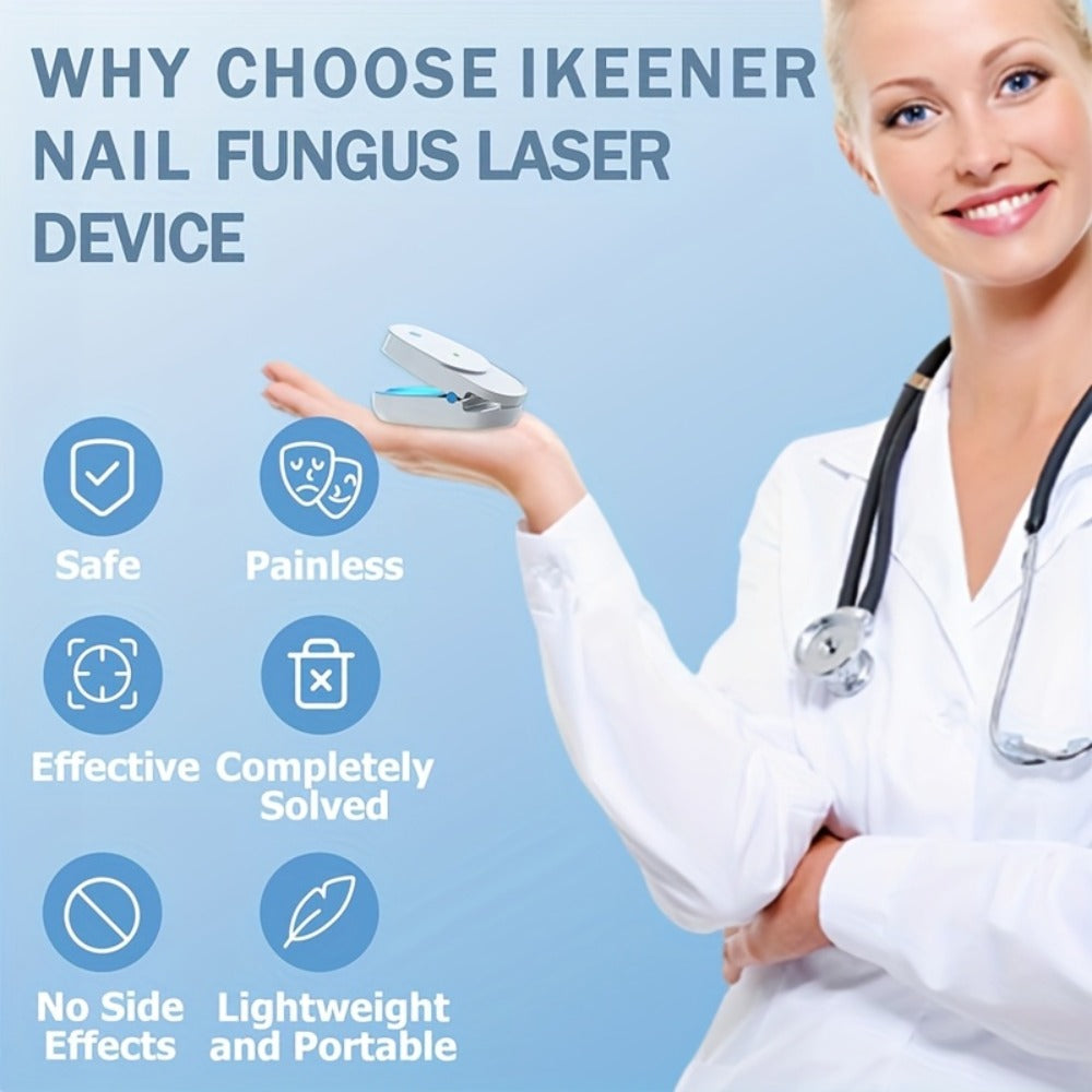 KTS Nail Fungus Laser Device FDA Cleared ¨C Extra Strength 407nm Blue Light & 905nm Dual-Light Treatment for Toenail & Fingernail Fungus, Onychomycosis Home Removal Device