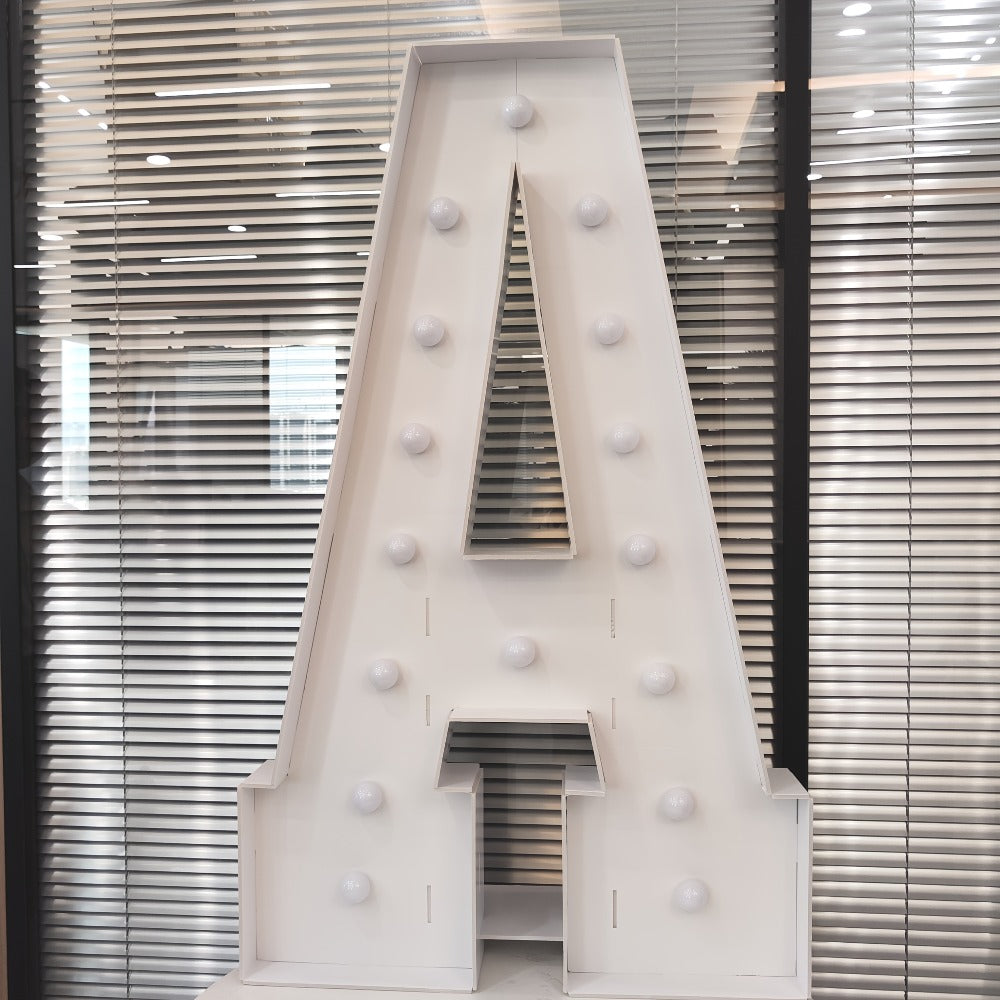 LED Letter Lights 4FT Tall Marquee Letter Lights A-Z Alphabet Light Up Letters with Cool White LED for Wedding, Birthday, Party, Proposal & Graduation Decor