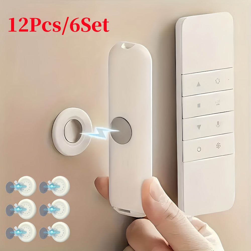 Magnetic Wall Hooks No Hole Easy Install ¨C Strong Adhesive Hook Set for Home Office Kitchen Bathroom, Versatile Damage-Free Wall Hanger, 6 12 or 20 Pack