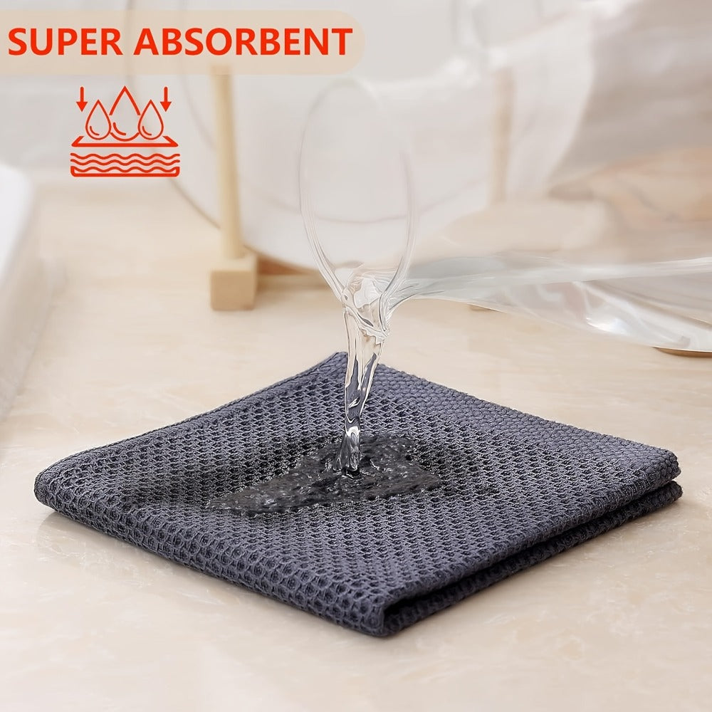 Kitchen Dish Cloths 23pcs 100% Cotton Waffle Weave Ultra Soft Absorbent Quick Dry Dish Towels 12x12 Inch for Cooking Cleaning Wiping Hands Kitchen Decor Gift