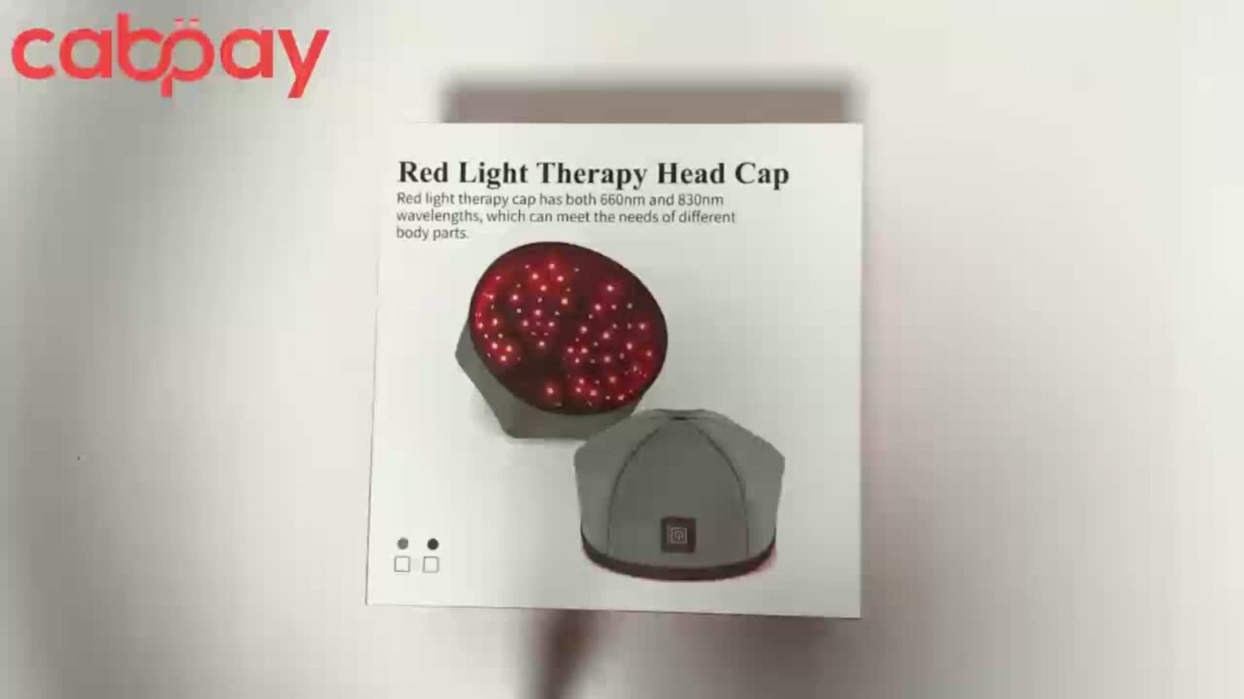 Red Light Therapy Cap for Hair Growth & Scalp Care ¨C 120 LEDs, 630nm Red Light & 820nm Near Infrared, Wearable LED Hair Therapy Helmet, Father's Day Gift for Men & Women, Black & Gray