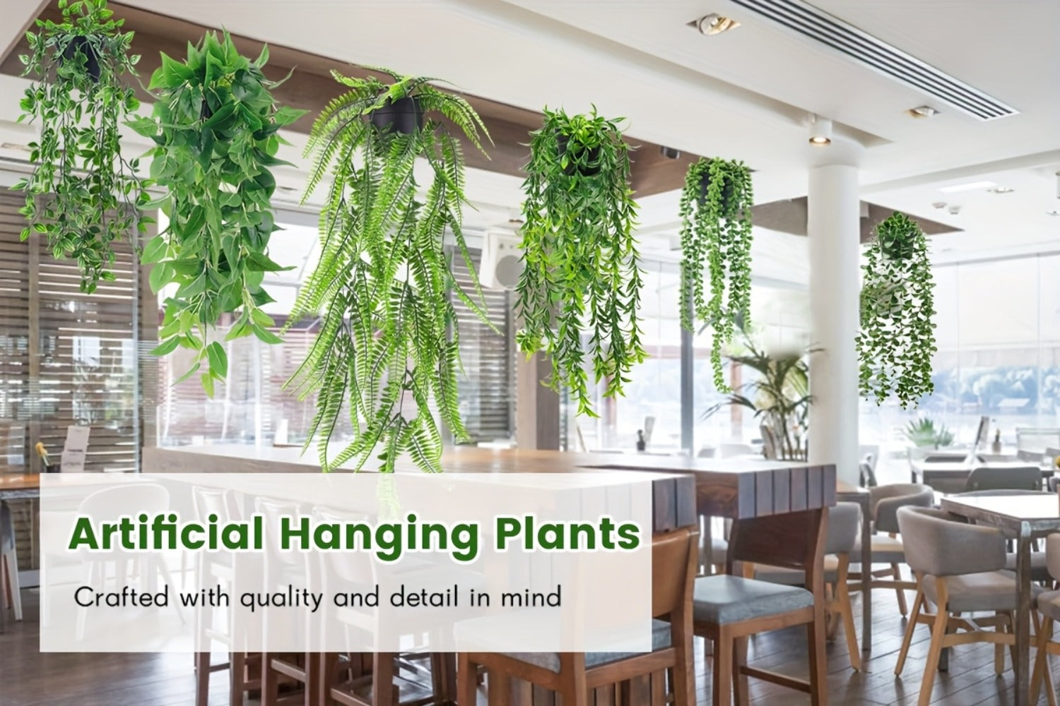 Artificial Hanging Ivy Vines ¨C Fake Eucalyptus & Mandala Green Vine Plants for Indoor Wall Decor ¨C Faux Hanging Plants for Bedroom, Bathroom, Balcony, Bookshelf & Living Room Aesthetic ¨C 6 or 8 Pack