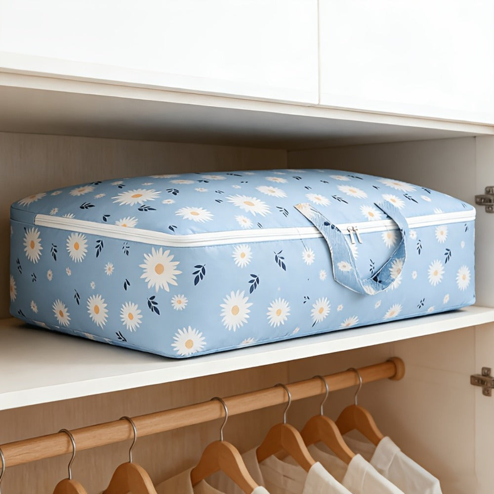 Under Bed Storage Bags 6pcs 140L - Large Capacity Foldable Organizer Bags for Clothes Blankets Bedding, Space Saving Underbed Storage
