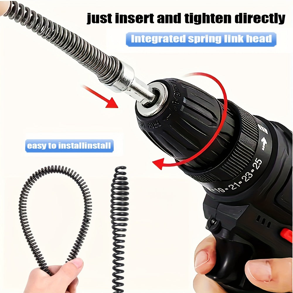 Drain Snake Pipe Unclogger 59 Inch Flexible Hair Clog Remover Tool for Sink, Toilet & Bathroom Drain ¨C Reusable Plumbing Snake Drain Cleaner, Easy to Use