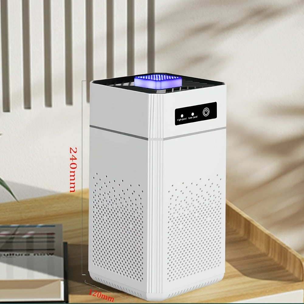 Air Purifier 2 Pack with Replacement Filters & USB Charging Cable ¨C Compact HEPA Purifier for Home, Bedroom, Office, Removes Odors, Dust & Allergens