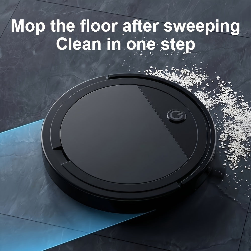 2000Pa Robot Vacuum Cleaner 150-Min Battery ¨C Multifunctional Auto Floor Cleaner for Pet Hair, Dust & Paper Debris, Smart Robotic Vacuum for Hardwood, Tile & Carpet, Black & White