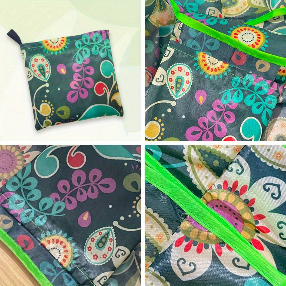 Reusable Shopping Bags Extra Large Set of 8 | 50 lb Foldable Zipper Tote Bags | Non-Woven Leak-Proof Machine Washable | Grocery Beach Picnic Bags Floral Animal Solid Patterns