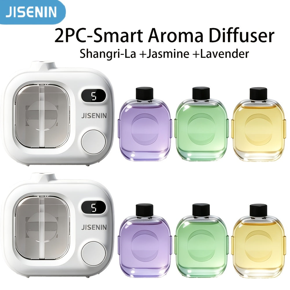Essential Oil Diffuser Waterless Hanging Diffuser 5 Spray Modes 500mAh Rechargeable with Essential Oil Sets for Bedroom Office Hotel Kitchen Bathroom Desk Decor Aromatherapy Gift