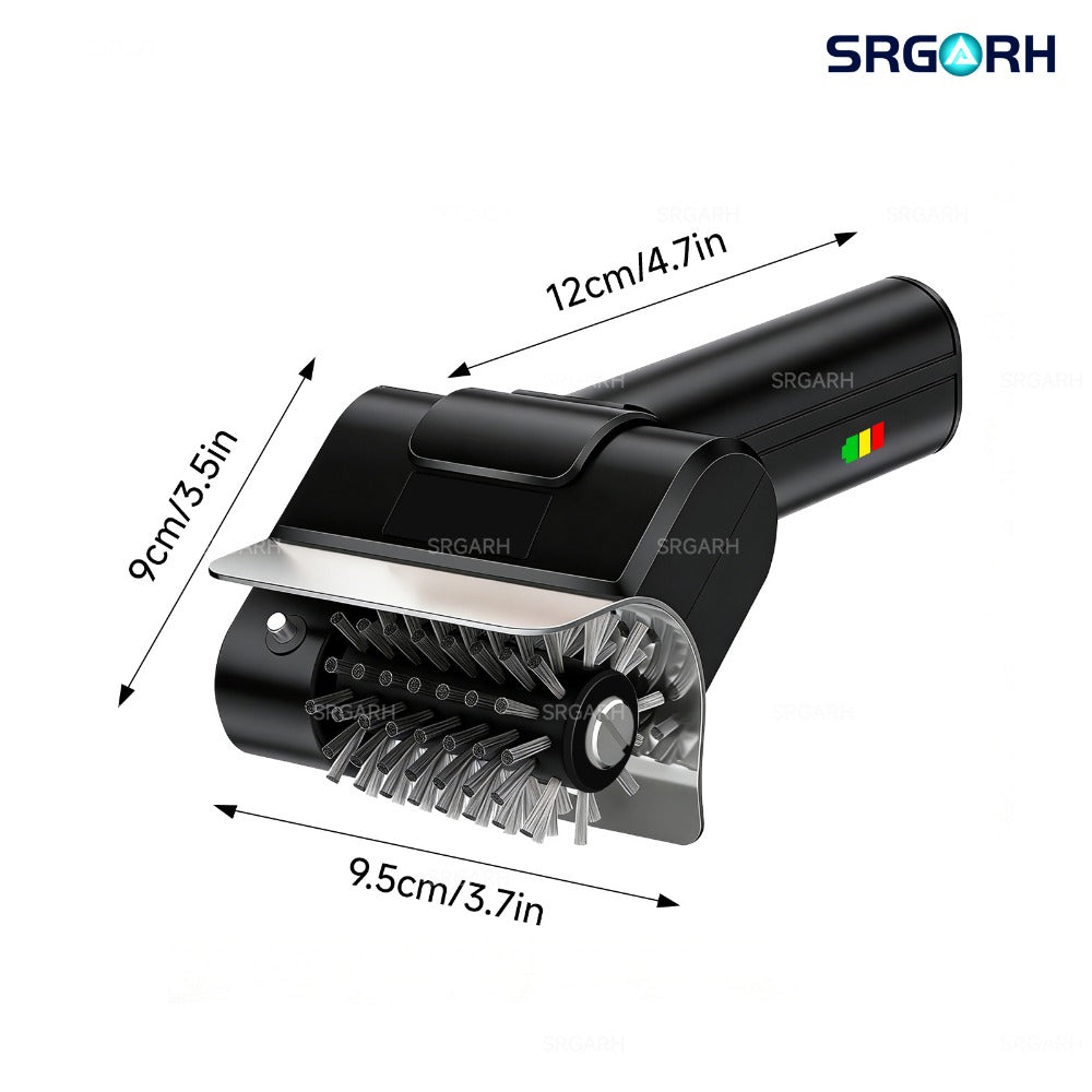 Electric BBQ Grill Brush Cordless Rechargeable Grill Cleaner with 800 RPM Rotating Head, 2000mAh Battery, 304 Stainless Steel Bristles ¨C Outdoor Grilling Tool, Father's Day Gift