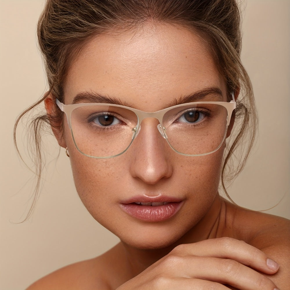 Anti Blue Light Reading Glasses 3 Pack Metal Frame Rectangular Readers ¨C Polycarbonate Lenses, Spring Hinges, Unisex Men Women Mixed Colors, Multiple Magnification Strengths for Reading and Screen Use