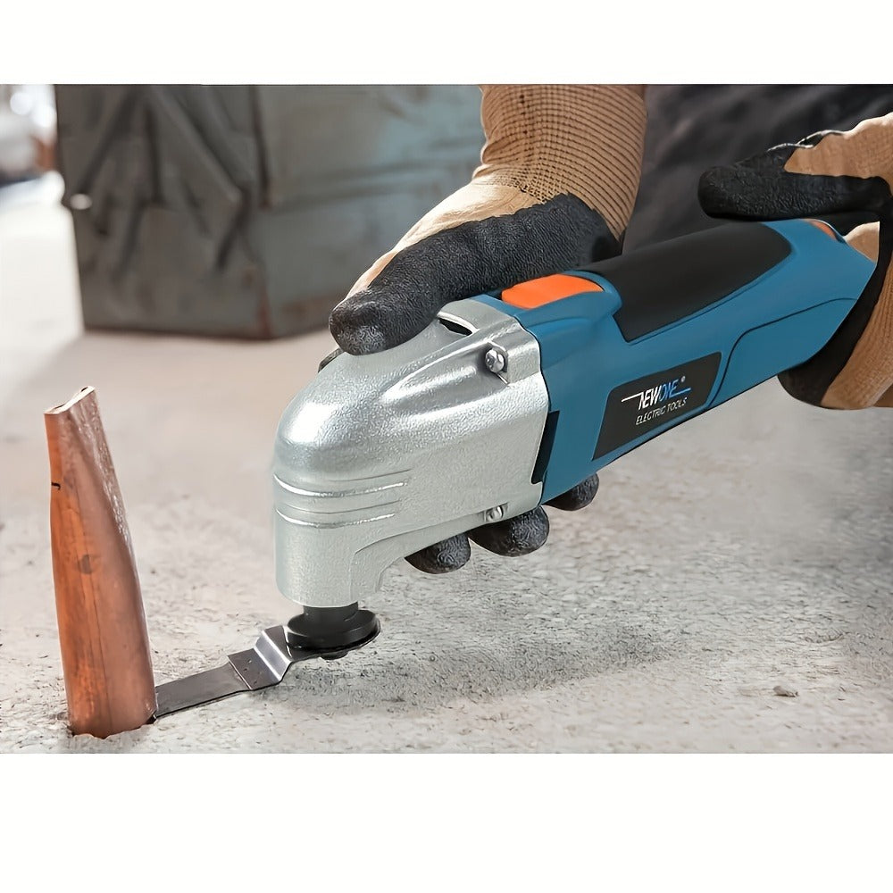 Oscillating Multitool Kit 2.5 Amp Corded, 6-Speed Variable, 3¡ã Oscillation Angle, Cutting Tool for Wood Metal Plastic, High-Precision Renovator Tool for DIY Projects & Home Repairs, Accessories Included