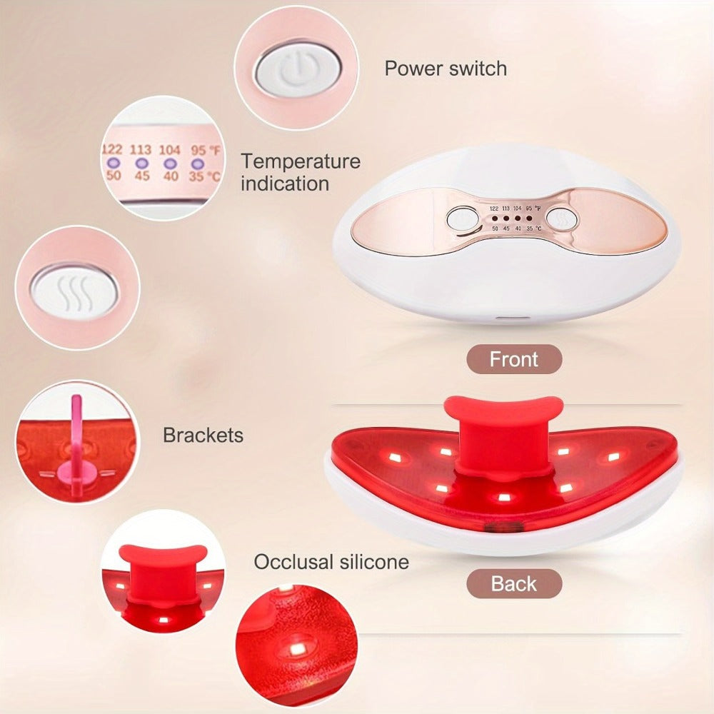 Lip Plumper Device for Women ¨C Electric Lip Shaper & Trainer with 4 Adjustable Heating Temperatures for Fuller, Plumper Lips, Portable Beauty Tool Gift