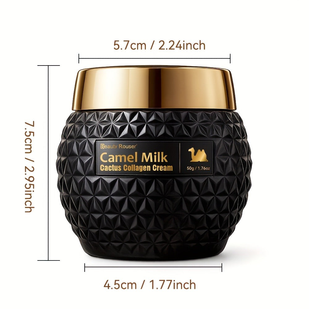 Camel Milk Cactus Collagen Face Cream 50g Hydrating Firming Moisturizer with Retinol Hyaluronic Acid Vitamin E Day Night Skincare All Skin Types