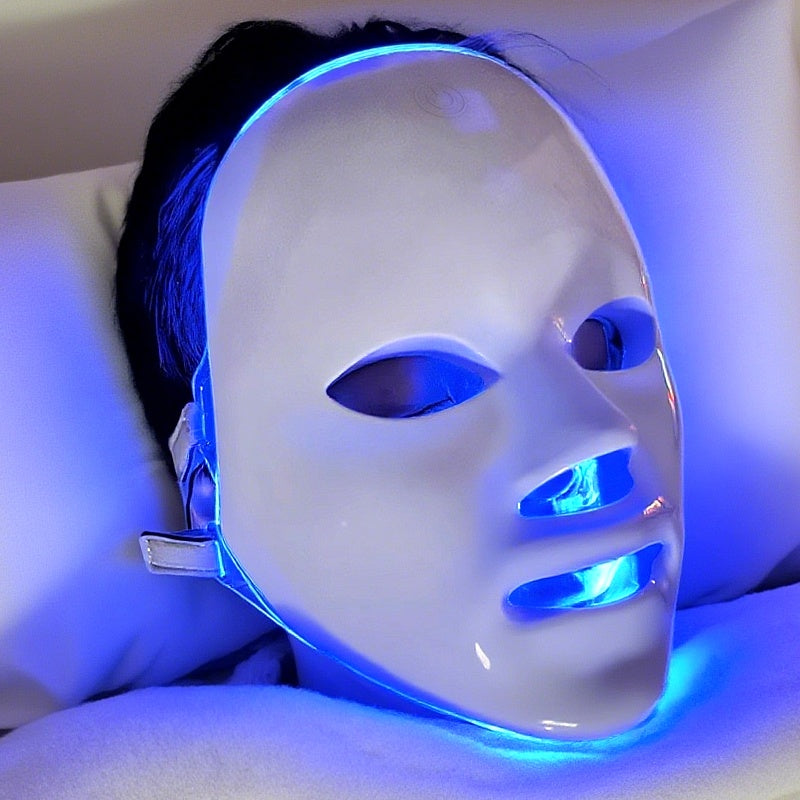 Portable 7-Color LED Facial Mask Device ¨C USB Rechargeable Home Beauty Skincare Tool for Face Care, Anti-Aging & Acne, Perfect Gift for Girlfriend & Valentine's Day