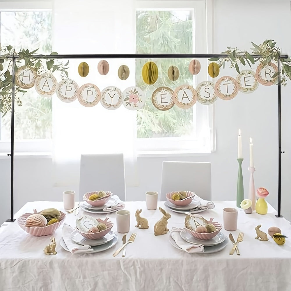 Metal Table Arch Stand Adjustable 6.8ft with Clamps | Black Flower Arch Bracket for Wedding Centerpiece Birthday Christmas Halloween Thanksgiving Easter Hanukkah Party Table Decorations