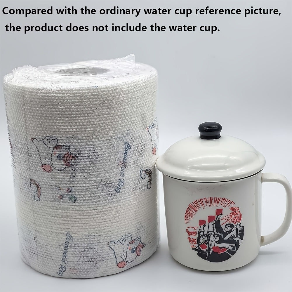 Reusable Kitchen Paper Towels 800 Times Use Washable Non-Stick Oil Degreasing Cleaning Cloth Wet Dry Dual-Use Lazy Rag for Home Kitchen Household
