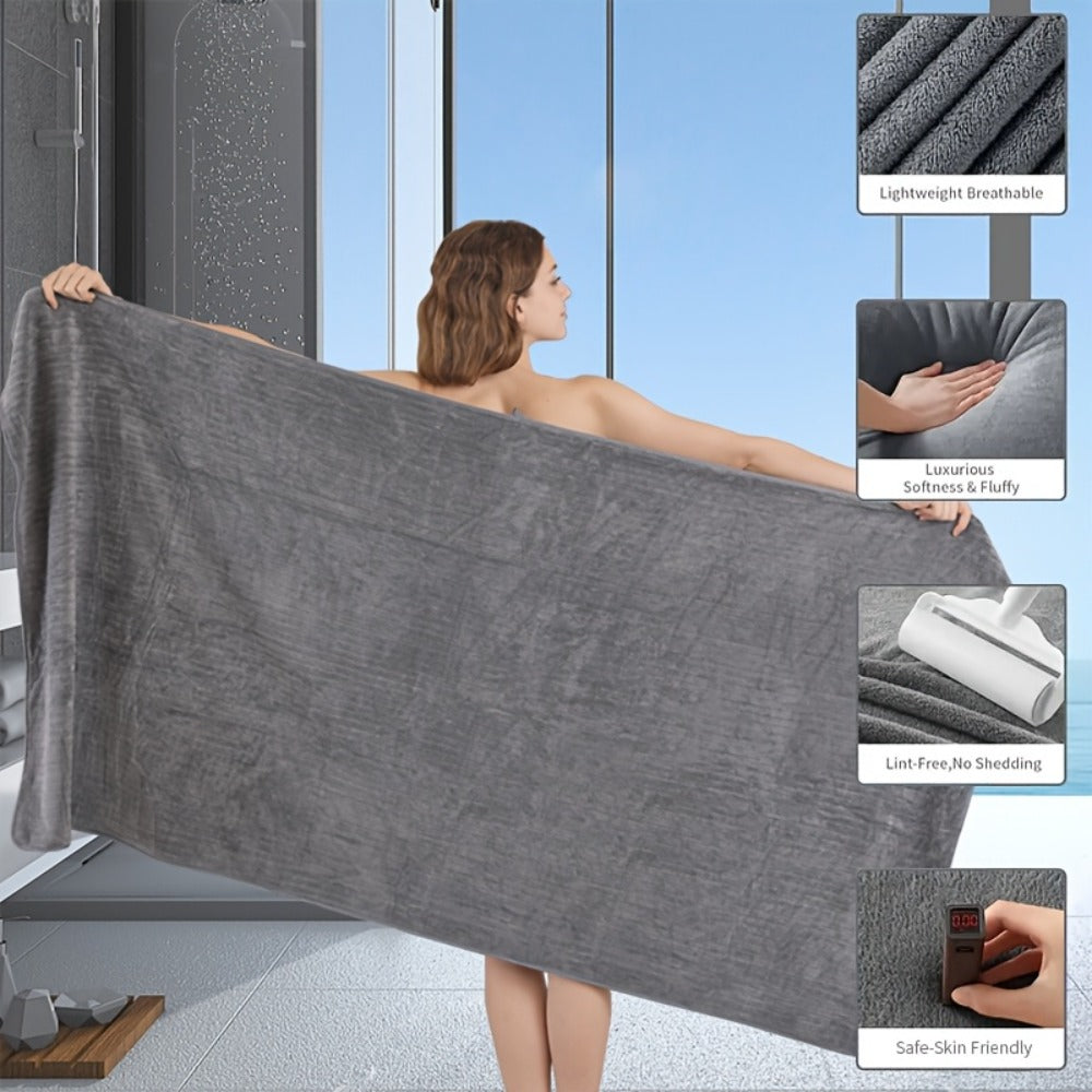 Extra Large Bath Towel Set 8 Piece 750GSM 35x70 Inch - Ultra Soft Luxury Thick Lightweight Highly Absorbent Fast Dry Oversized Bath Sheet | 15 Colors | Bathroom Gym Daily Use Adult