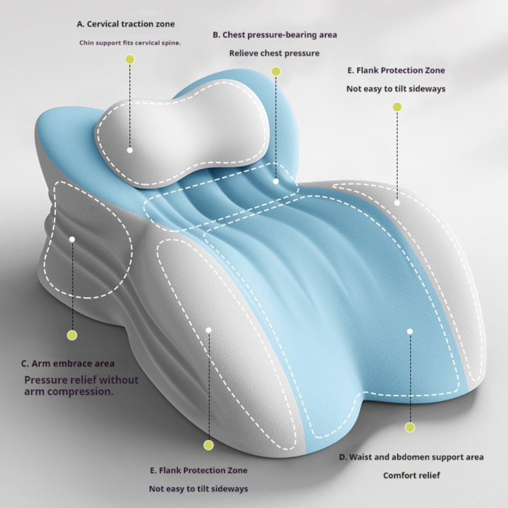 Wedge Pillow Memory Foam ¨C Ergonomic Cervical & Lumbar Support for Stomach, Side & Back Sleepers | Breathable Removable Washable Cover, Multi-Use for Sleep, Office & Reading, Great Gift for Couples
