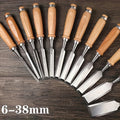 Wood Carving Chisel Set 12 & 24-Piece ¨C Professional Beech Wood Handle Woodworking Chisels, Detail Carving Hand Tools for Beginners & Experts, Ideal Woodworker Gift