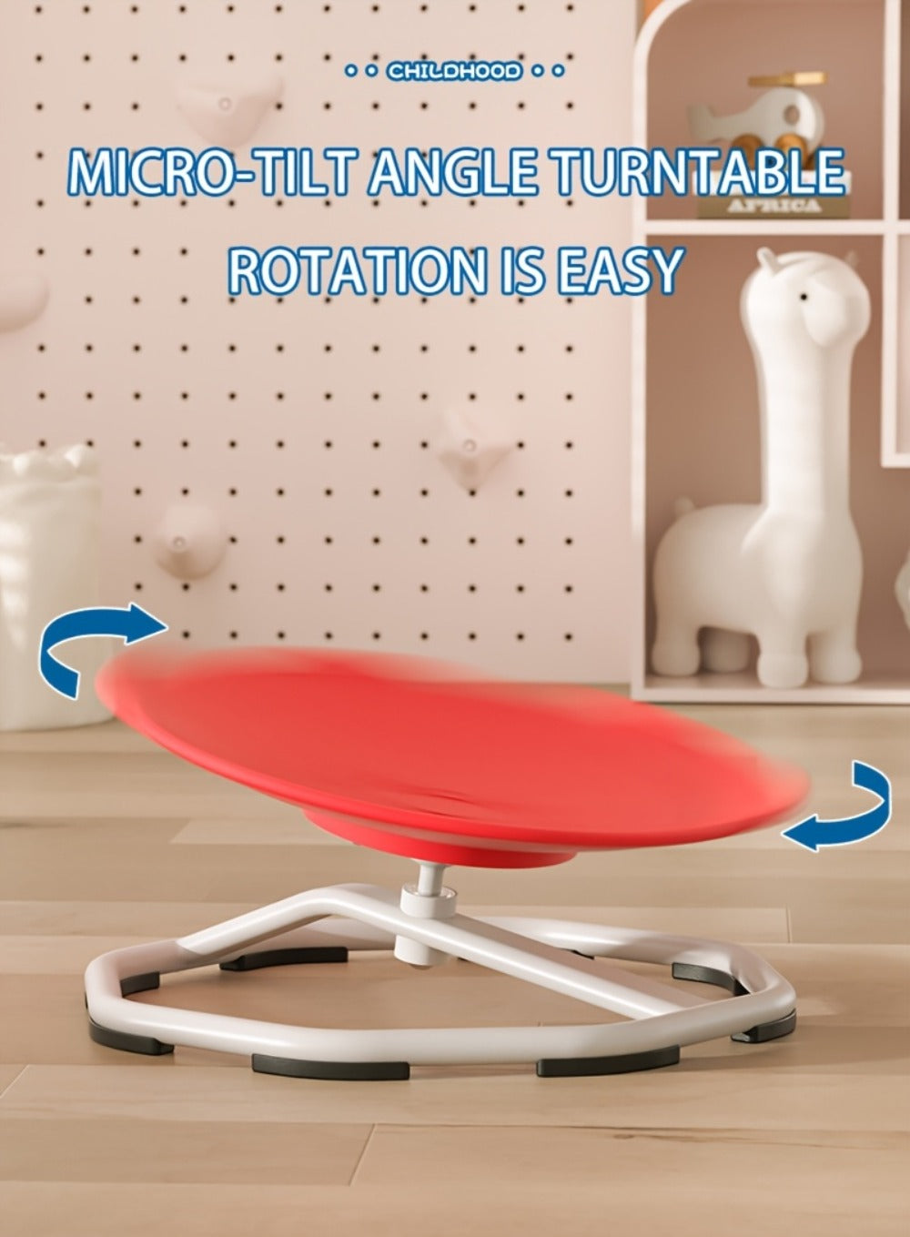 Sensory Spinning Chair for Kids with Autism & ADHD, Ages 3-18, 220LBS Capacity Swivel Sit and Spin Chair to Improve Focus & Body Balance, Calming Sensory Toy for Teens, Indoor Outdoor No Assembly