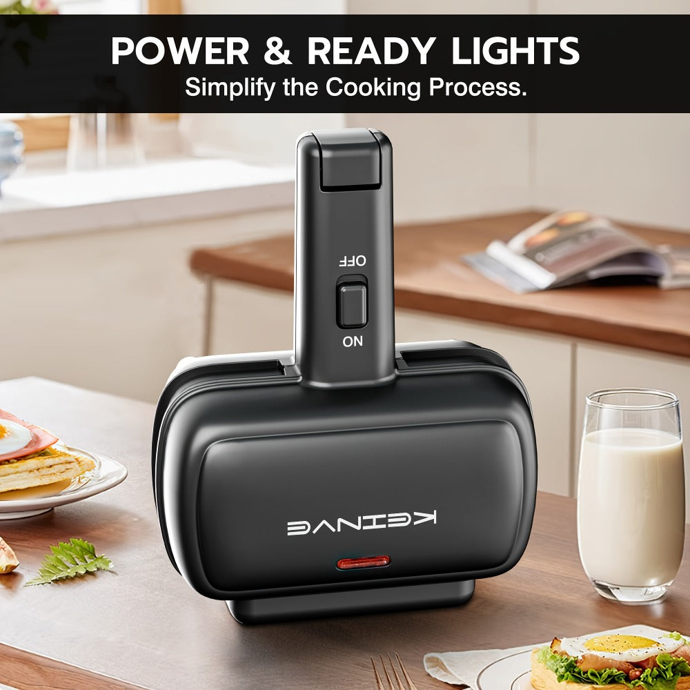 Electric Sausage Grill and Sandwich Maker with Nonstick Plate and Cord Storage Compact Countertop Cooker for Hot Dogs BBQ Sausages Veggie Sausages and Toasted Sandwiches Easy to Clean