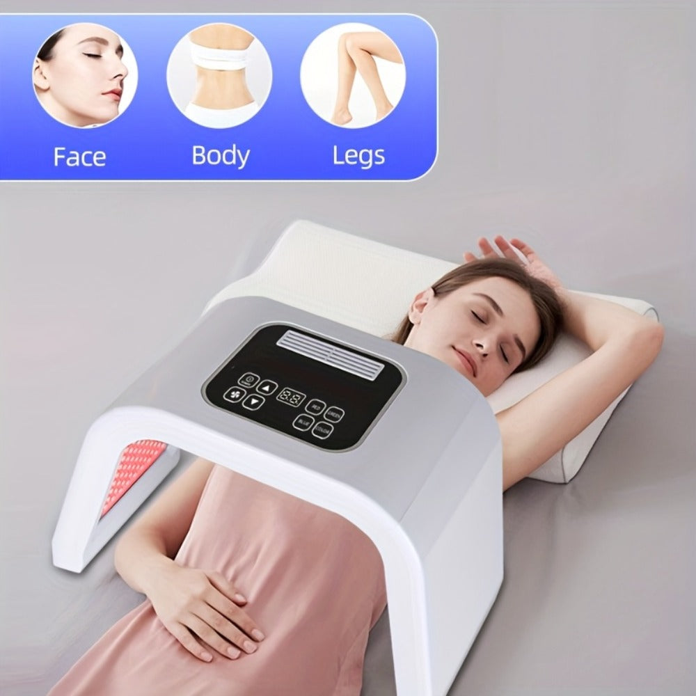 7 Color LED Skin Care Device Photon Therapy Spectrometer Anti-Aging Wrinkle Acne Treatment Face Rejuvenation Home SPA Beauty Tool Gift for Women Mom Girlfriend
