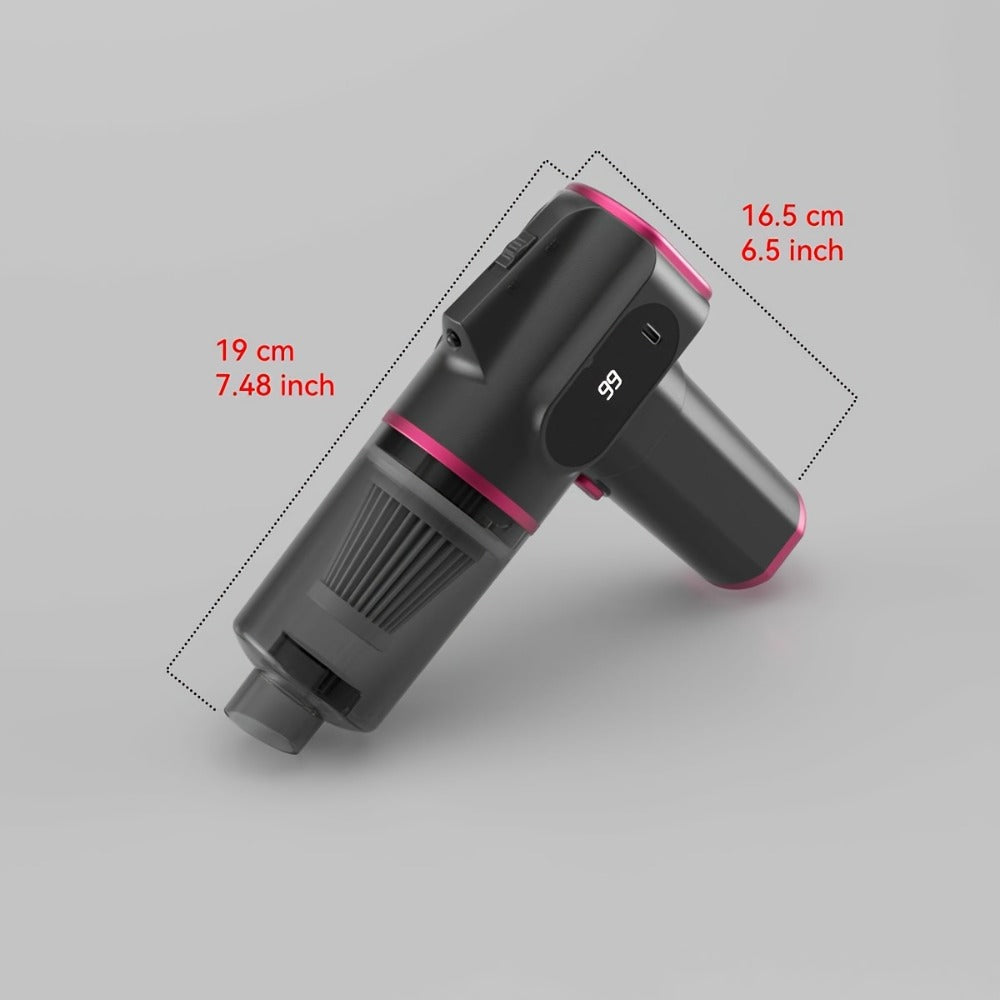 Cordless Handheld Vacuum Cleaner 6KPA, Wireless Portable Vacuum with Suction & Blow Function, USB Rechargeable, Whirlwind Cyclone Filter for Home Car Office Pet Hair Dust Quiet Low Noise
