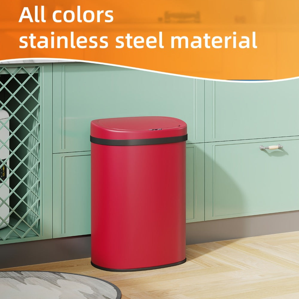 Touchless Motion Sensor Trash Can 13 Gallon 50L ¨C Automatic Kitchen Garbage Can for Home Office Bedroom Living Room