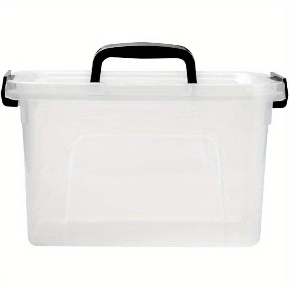 6-Pack Clear Storage Boxes with Latches & Lids ¨C 6 Quart Stackable Plastic Organizer Containers for Home, Bedroom, Bathroom & Kitchen
