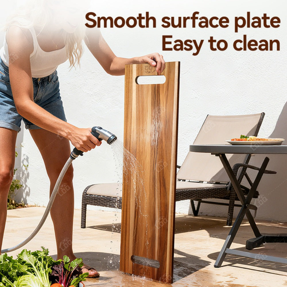 Charcuterie Board Extra Large 36x12 Inch Acacia Wood Cutting Board with Handles 3FT Rectangular Cheese Serving Platter Oversized Grazing Board for Meat Appetizers Party Entertaining Housewarming BBQ Gift