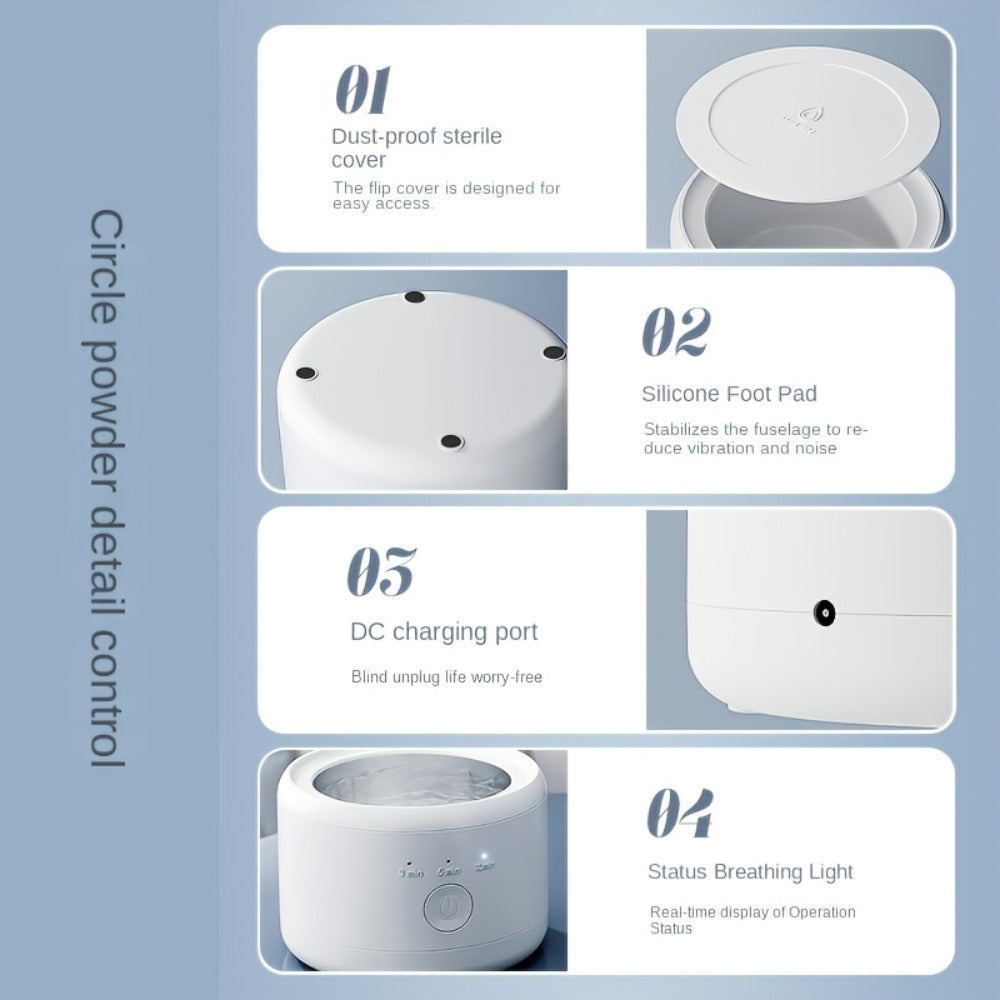Ultrasonic Retainer Cleaner Machine 50kHz for Aligners & Jewelry