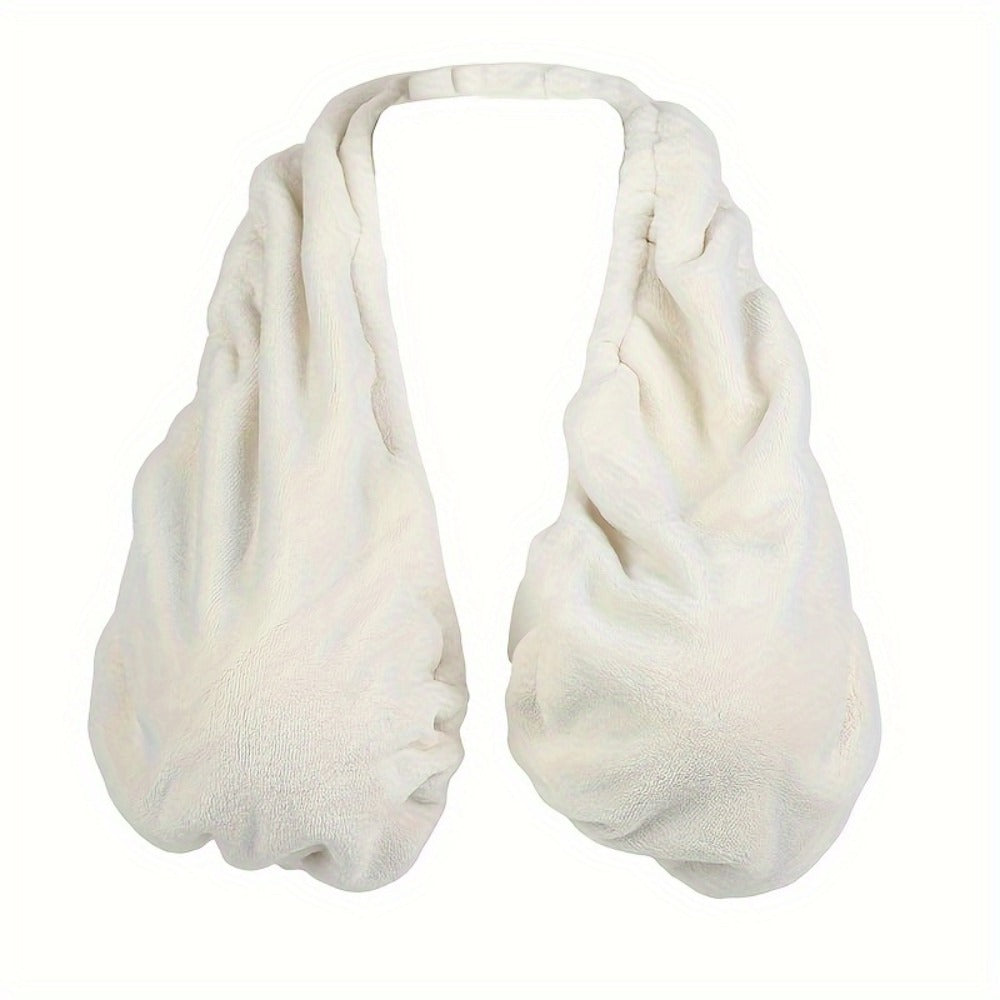 Towel Bra Wrap Double-Sided Coral Fleece 450GSM Absorbent Soft Warm Strapless Hanging Neck Chest Wrap for Beach Sports Daily Wear Feeding Women S M L Black Pink White Red Blue Green Purple